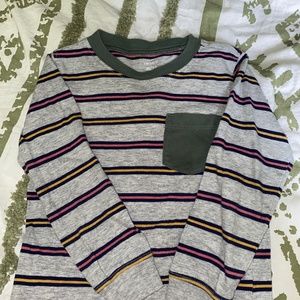 Striped pocket shirt
